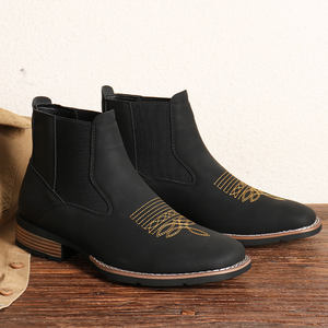 Botas de Trabajo de Cuero y Goma 2025, Botas de Motero Impermeables de Cuero para Hombre en Venta - Product Image 5