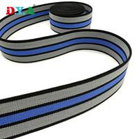 Vente en gros de sangles colorées de 38 mm de large en polyester tissé élastique pour vêtements de travail et pantalons