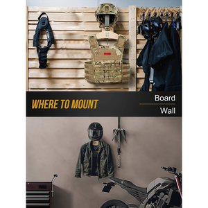 Support de casque de moto support de veste support de plaque support de plaque organisateur d'affichage équipement tactique support mural - Product Image 4
