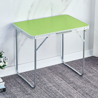 Table de camping pliante portable, table carrée simple pour l'extérieur, petite table domestique pour pique-nique, marché, ou ordinateur portable