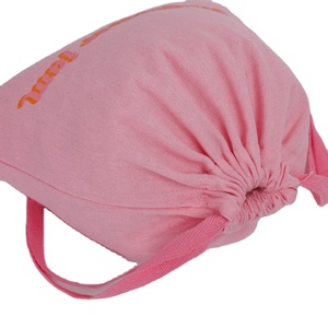 ถุงผ้าฝ้ายสีชมพูขนาดใหญ่สำหรับบรรจุภัณฑ์ ขายดี - Product Image 3
