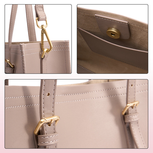 Semia công suất lớn của phụ nữ thường đi lại & Du Lịch Vai Túi mở đóng cửa PU Totes với Polyester lót tất cả các mùa - Product Image 6