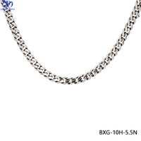 Omsjxx — collier ras du cou en plaqué or pour homme, bijoux Hip-Hop en acier inoxydable, style cubain