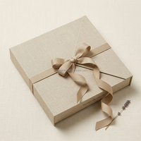 Coffret Cadeau Personnalisé Magnétique pour Demande en Mariage Demoiselle d'honneur, Boîte en Lin, Boîte de Mariée, Accessoires de Sommeil en Soie de Luxe
