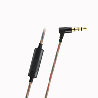 Earphone In-Ear Kayu Alami Dairle W43 dengan Mikrofon, Headphone Berkabel 3.5mm (Kabel 1.2m) untuk Ponsel dan Laptop