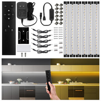 Kit de 6 bandes lumineuses LED flexibles blanches en PC, connectables, USB, pour armoire, TV, salle de jeux, éclairage d'ambiance 2025