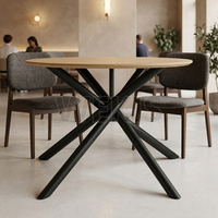 Pieds de table en métal noir mat WEKIS, détachables, en forme de X, robustes, pour tables de salle à manger, de café ou de bureau modernes