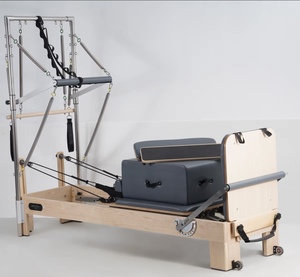 Cama de Pilates Core Bed de Madera de <span class=keywords><strong>Arce</strong></span> con Torre de Pilates Reformer de Madera y Media Trapecio - Product Image 5