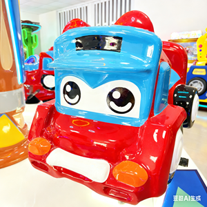 Mini Carousel Soft Play Kids Electric Ride Indoor Playground Equipment Motorized Spin Music Light Trojan Horse - Product Image 5