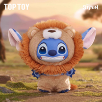 POP MART TOPTOY 100% Original Dsi-ney Stitch Série Animaux Sauvages Vinyle & Peluche Boîte Mystère Cartoon Anime Mystery BoxToyGiftLabUBU