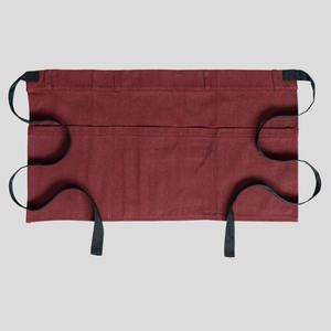 Unisex Logo personalizzato bistrot cameriere/cameriera grembiuli da cucina ristorante Cafe metà grembiule all'ingrosso tela OEM da cucina/cottura - Product Image 5