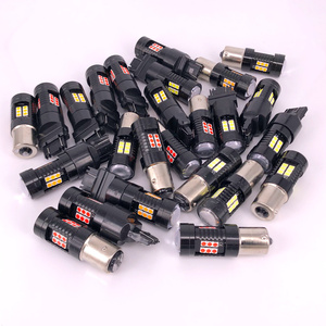 Bombilla LED de Reversa Automática <span class=keywords><strong>Dembele</strong></span> 1156 1157 T20 3030 21SMD T20 7443 W21-5W, Luz de Señal de Giro LED Ámbar, Blanca y Roja para Automóvil - Product Image 4