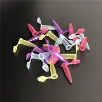 Tube de microcentrifugation en plastique de laboratoire 0,2/0,5/1,5/2 ml, couleurs rose, violet, marron, vert, bleu, jaune, rouge, transparent