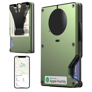 กระเป๋าสตางค์อัจฉริยะแบบดันออกได้ ป้องกัน RFID ผลิตจากอะลูมิเนียม สำหรับใส่บัตรเครดิต จากโรงงานโดยตรง - Product Image 1