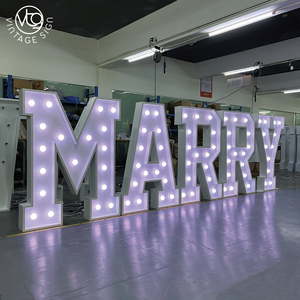 ตัวอักษรไฟ LED สีขาวขนาดใหญ่ 4 ฟุต "MARRY <span class=keywords><strong>ME</strong></span>" พร้อมหลอดไฟสำหรับตกแต่งขอแต่งงาน - Product Image 2