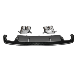 ตัวกระจายแสงด้านหลังวัสดุ ABS สำหรับ <span class=keywords><strong>A7</strong></span> <span class=keywords><strong>Audi</strong></span> <span class=keywords><strong>Sline</strong></span> 2016-2018 Facelift กันชนหลังพร้อมท่อ - Product Image 2