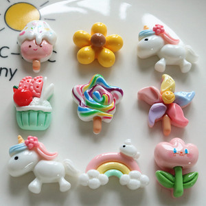 <span class=keywords><strong>Moulin</strong></span> à <span class=keywords><strong>vent</strong></span> lumineux poney sucette bricolage crème gel épingle à cheveux tasse pendentif accessoires faits à la main en gros est 5 perles breloques en résine plastique - Product Image 2