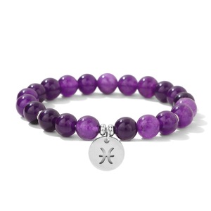 Bracelet en Pierre Œil de Tigre Naturelle, Pendentif Signe Astrologique en Acier Inoxydable, Bracelet Élastique Perlé, Bijou <span class=keywords><strong>Horoscope</strong></span> pour Hommes et Femmes, Cadeau - Product Image 5