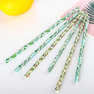 Cannuccia per stampa ecologica con design a forma di <span class=keywords><strong>ananas</strong></span>, cannuccia stampata in plastica dura PP riutilizzabile - Product Image 3