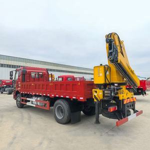 Grue montée sur camion SHACMAN 6,3 tonnes à direction universelle 360° et 10 roues, mouvement facile, sans angle mort, haute flexibilité, utilisation simple - Product Image 2