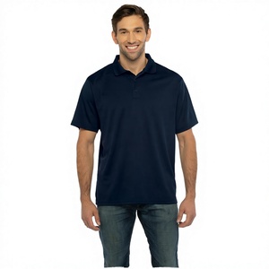 Chemise de travail pour homme en tricot uni, ultra-légère, respirante, à séchage rapide, 125 GSM, 100% polyester, manches courtes, en stock - Product Image 2