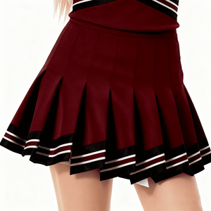 Traje de uniforme de porristas escolar personalizado <span class=keywords><strong>para</strong></span> <span class=keywords><strong>niñas</strong></span> con diseño lateral de moda - Product Image 4