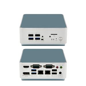 Ordinateur industriel XLW Nouveau Intel Celeron 5205U DDR4 M.<span class=keywords><strong>2</strong></span> NVME Double RJ45 LAN <span class=keywords><strong>2</strong></span> COM HD DP SIM Wifi Mini PC sans ventilateur AU/US - Product Image 1