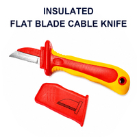 Couteau à câble isolé professionnel 1000V VDE GS IEC 60900 pour l'entretien électrique des véhicules électriques et industriel