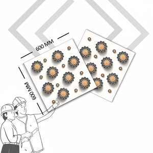 กระเบื้องเซรามิกพอร์ซเลนขัดมันกันลื่นเอฟเฟคหินอ่อนสำหรับห้องครัวกลางแจ้ง - Product Image 1