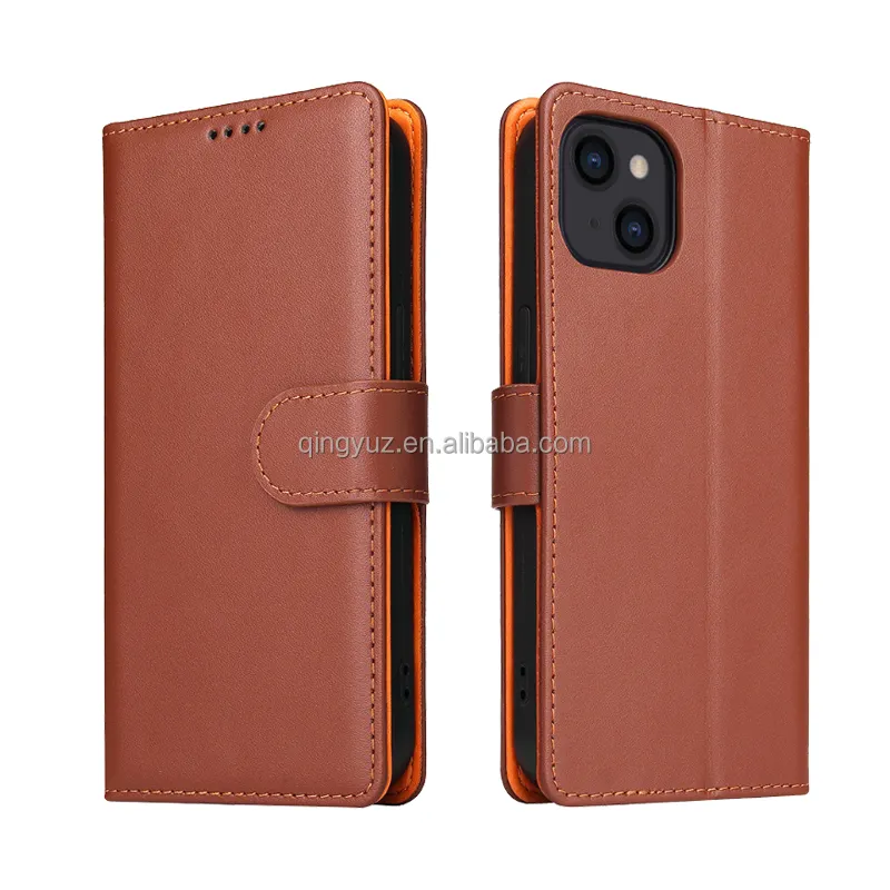 High Quality Leather Flip Wallet Mobile Phone Case For iPhone 12 Pro max PU Leather Book Flip Cover for iPhone 13 Pro max