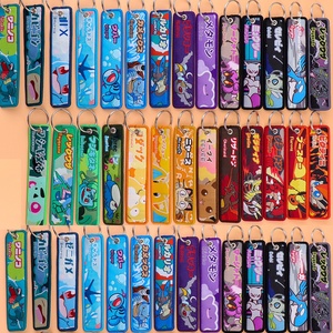 Llavero de Tela con Diseño de Pokémon, Llavero de Anime con Bordado, Accesorios para Llavero, Adornos para <span class=keywords><strong>Mochila</strong></span> de Coche, Llavero para Mayores de 14 Años - Product Image 2