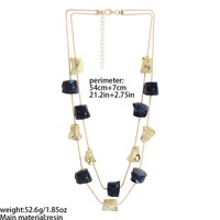 Colliers de fête multi-brins en plastique faits à la main pour femmes, style chaîne serpent, Etsy, pour l'Europe et les États-Unis NK29490