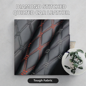 <span class=keywords><strong>Espuma</strong></span> de esponja elástica para tapicería de asiento de coche de cuero sintético acolchado con tela de suelo cosida con <span class=keywords><strong>diamante</strong></span> de PVC en relieve para uso en sillas - Product Image 2