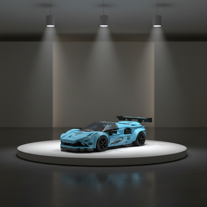 PB8856 Voiture de course en plastique à assembler à l'échelle 1:32, modèle de puzzle, décoration, cadeau pour enfants, vente en gros transfrontalière - Product Image 3