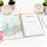 Échantillon gratuit quantité minimale de commande bas Panners personnalisés 2026 couverture rigide A5 Life Journal Notebook Impression imprimée