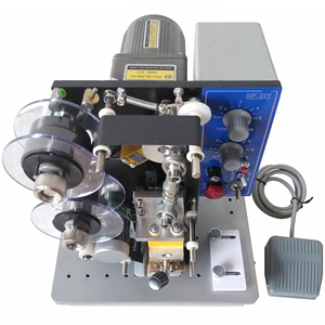 Machine de codage semi-automatique pour numéros de lot et dates d'expiration, pour papier, cartes, sacs en plastique, canettes, pochettes, avec ruban à prix compétitif - Product Image 2