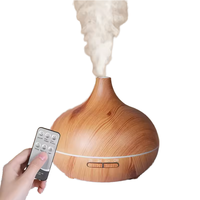 Diffuseur d'huiles essentielles 500 ml le plus vendu, aromathérapie, lumière LED 7 couleurs, humidificateur d'air ultrasonique USB en plastique