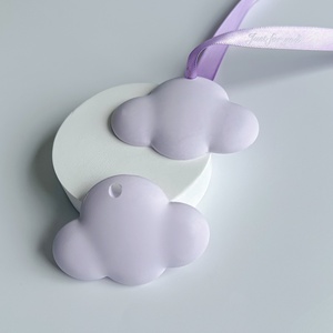 ตัวกระจายกลิ่นหอมดอกไม้พลาสเตอร์สีขาวเป็นมิตรกับสิ่งแวดล้อมหินเซรามิกกลิ่นลาเวนเดอร์สำหรับรถบ้าน - Product Image 4