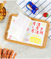 Napperons jetables en papier pour restaurant, plateaux en papier anti-graisse pour plats à emporter