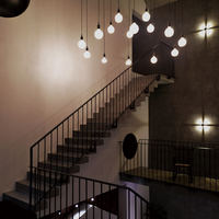 Escalier Flottant Minimaliste avec Support Cantilever Invisible, Plusieurs Styles de Marches pour Intérieur Contemporain