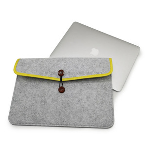 High Quality Felt Laptop Sleeve Notebook <b>Computer</b> Case Carrying <b>Bag</b> Two Sizes Multifunctional Felt Waterproof Laptop Tote <b>Bag</b> - Product Image 3