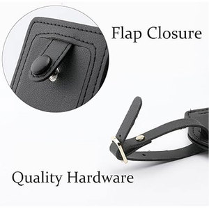 Étiquettes de bagages en cuir de haute qualité, accessoires de mariage, étiquette de bagage noire personnalisée avec carte en papier, étiquettes de bagages en cuir - Product Image 3