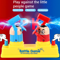 Juego de Martillos Dobles Rojo y Azul, Juguete de Batalla para Dos Jugadores, Tema de Robots, Entrenamiento de Velocidad de Reacción, Interacción Padre-Hijo, Funciona con Pilas