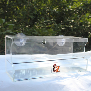 Hotsell Acrylique Cage À Oiseaux Mangeoire Fenêtre Extérieure <span class=keywords><strong>mural</strong></span> Pour Animaux De Compagnie Mangeoire Boîte - Product Image 1