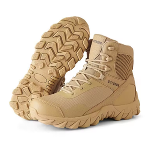 Bottes de chasse TSB33 pour activités de plein air, camouflage jungle noir kaki, respirantes, à fermeture éclair, en stock, vente en gros - Product Image 3