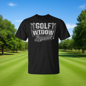 Camiseta Golf Widow Squad para mujer, manga corta, cuello redondo, ropa deportiva informal - Product Image 3