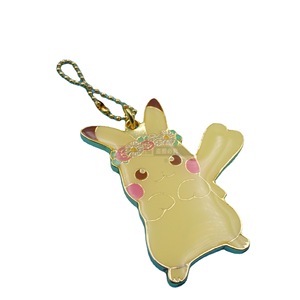 Porte-clés Pikachu en alliage de zinc, couleur or, forme de poupée de dessin animé, pendentif de bijoux fait à la main - Product Image 5
