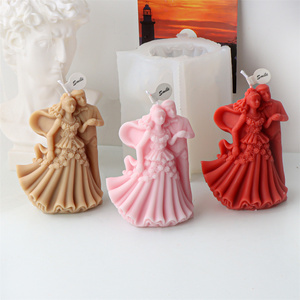 Stampo in Silicone per Statuette Aromatiche di Sposi, Strumento per Dolci Fai-da-Te, Stampo per Sapone Artigianale e Gesso a Tema Coppia di Sposi, per San Valentino - Product Image 2