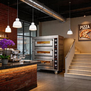 <span class=keywords><strong>Four</strong></span> électrique commercial avec affichage numérique et capacité de 2 plateaux, taille 400*600 et structure isolée, idéal pour les petites boulangeries - Product Image 6