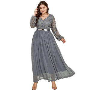 R10881S – robe longue <span class=keywords><strong>grande</strong></span> <span class=keywords><strong>taille</strong></span> pour femme, tenue de soirée musulmane <span class=keywords><strong>Chic</strong></span> et élégante, de luxe, <span class=keywords><strong>grande</strong></span> <span class=keywords><strong>taille</strong></span>, collection printemps 2022 - Product Image 1